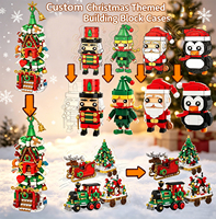 Personnaliser des ensembles de blocs de construction de Noël, figurines de Noël personnalisées, blocs compatibles DIY, fabrication OEM/ODM, conception et production