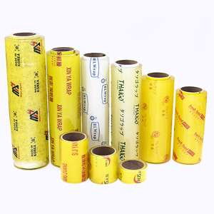 Rollo de Film Transparente de PVC de Grado Alimenticio, 30/50 cm de Ancho, 30-300 m de Largo, Resistente a la Humedad, Suave, Transparente, Marca JR, Film Estirable para Alimentos Frescos - Product Image 4