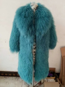 Luxury Extra Long Women's Winter <strong>Coat</strong> Waterproof <strong>Floor</strong> <strong>Length</strong> Jacket with Real Mongolian Lamb Faux Fur Women's Faux Fur <strong>Coats</strong> - Product Image 2