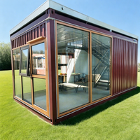 Maison conteneur de luxe respirante et pliable, moderne et minimaliste, prête à l'emploi pour résidence familiale, bureau, usine, entrepôt, hôtel, villa - Garantie 3 ans