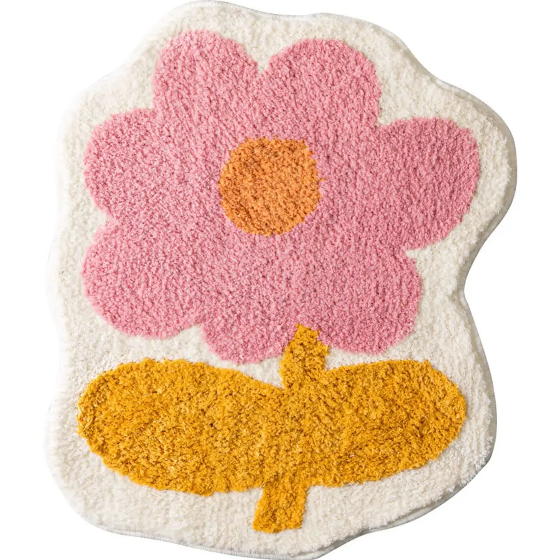 꽃 사용자 정의 디자인 죽을 잘라 술 모양 깔개 인쇄 로고 목욕 매트