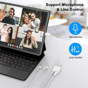 Adaptateur audio USB Type C vers 3,5 mm avec charge rapide PD, <span class=keywords><strong>prise</strong></span> casque et convertisseur de charge pour smartphone - Product Image 6