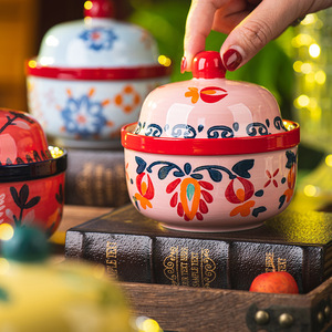 Olla de Barro con Tapa Estilo Americano, Apta para Lavavajillas, 0.4 kg, para Uso Doméstico y para Cocinar <span class=keywords><strong>Huevos</strong></span> al Vapor - Product Image 1