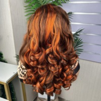 Cabello humano 100% natural de alta densidad 13*4 sdd con efecto voluminoso