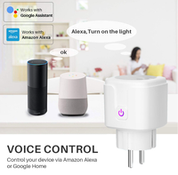 ESPHome-enchufe inteligente ESP8266, toma de corriente con Wifi de 16A, estándar de la UE, control de potencia energético, compatible con Alexa y Google