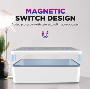 Stérilisateur ultra-puissant à 8 <span class=keywords><strong>UV</strong></span>-C, boîte <span class=keywords><strong>de</strong></span> désinfection <span class=keywords><strong>sans</strong></span> <span class=keywords><strong>fil</strong></span> pour usage domestique, brosse à dents, outils pour ongles, bijoux, etc. - Product Image 6