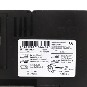 En stock 3RT1054-1AF36 Siemens utilisé dans le disjoncteur de moteur industriel, contacteur électromagnétique, contrôleur programmable - Product Image 4