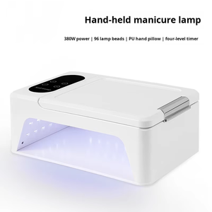 듀얼 핸드 UV LED 네일 램프 플라스틱 110-240V 특수 조명 네일 살롱 착용 가능한 대형 공간 경화 빠른 건조 고출력 - Product Image 5