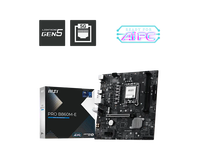 Placa Base en Oferta PRO B860M-E Compatible con LGA 1851 DDR5 128GB M.2 PCI-E X16 para PC