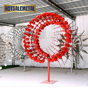 Factory 304 Handcrafted Steel <b>Wall</b> <b>Art</b> for Patio, Yard, and Public Spaces Weatherproof sculpture <b>Abstract</b> outdoor <b>art</b> - Product Image 2