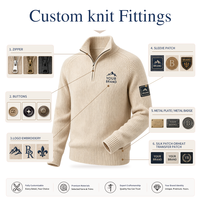 Blitzverkauf Extra Feine Merinowolle Rundhals Langarm Strickpullover für Herren Business Casual Tägliche Kleidung
