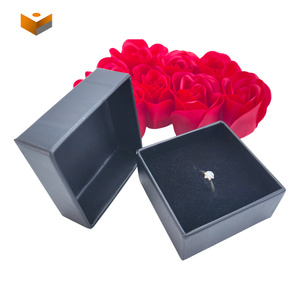 Anillos de joyería personalizados de diseño de lujo Caja de regalo Embalaje Pendientes Caja de joyería Paquete Tapa y caja base - Product Image 6