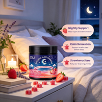 Permen Kunyah Penunjang Tidur Alami Private Label dengan L-Theanine Chamomile untuk Relaksasi Tenang dan Tidur Nyenyak Rasa Stroberi MOQ 50