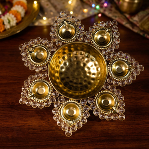 Beautiful Lotus Urli Ideal for <b>Floating</b> Flowers and <b>Lamps</b> Traditional Lotus Urli Enhance Your Home with Timeless Grace - Product Image 5
