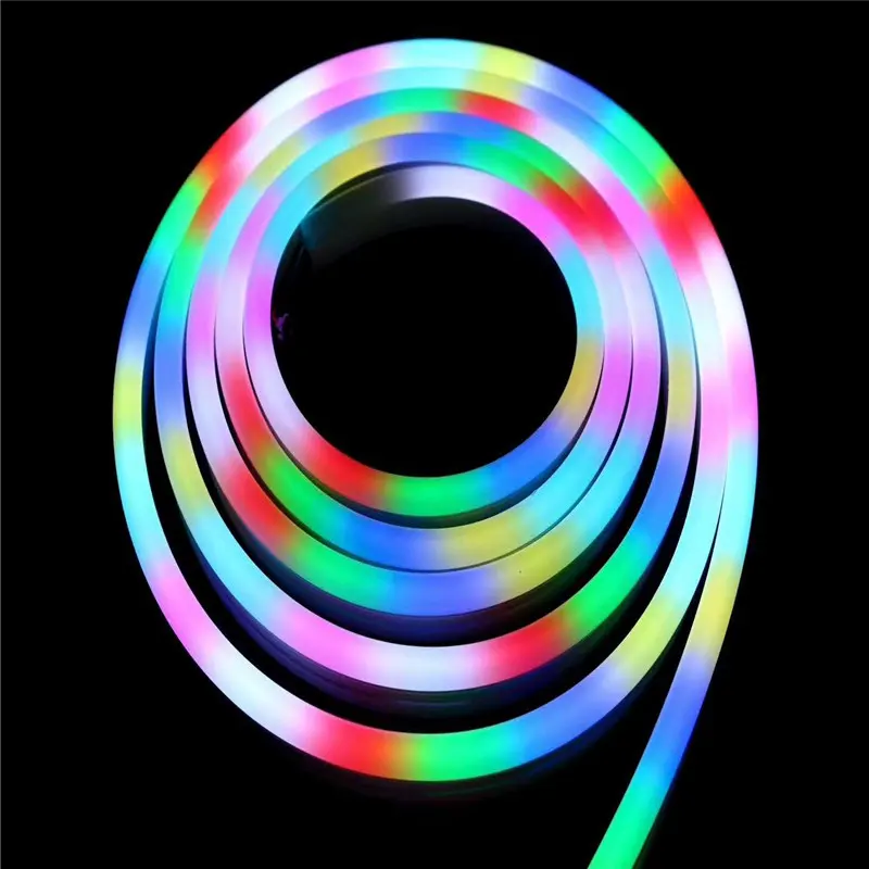 Etop- New Pure Silicone Waterproof RGB 6MM 8MM DC12V 1CM 2.5CM Cuttable Silicone Led Flex Strip Rope Neon Lights Waterproof
