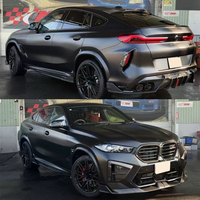Kit de Carrocería de Fibra de Carbono para BMW X6M F96, Labio Delantero de Fibra de Carbono, Faldón, Difusor Trasero, Alerón