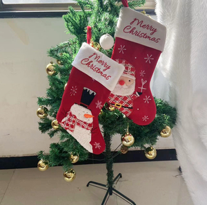 2026 New Christmas Stocking Cartoon Santa Snowman Reindeer Pattern Xmas Gift <strong>Bag</strong> Holiday Party Decoration Hanging Ornament - Product Image 6