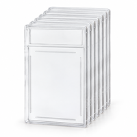 Support de carte en acrylique transparent personnalisé avec fenêtre magnétique pour cartes gradées, étui de présentation pour cartes à collectionner TCG et cartes sportives