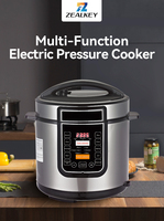 Pot intérieur en alliage d'aluminium 6L National Micro Portable multifonction Cook Micro-ondes Acier inoxydable Autocuiseur électrique