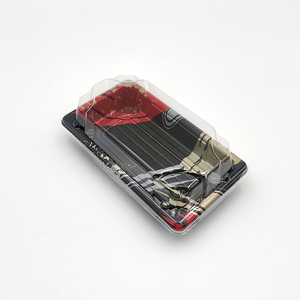 JY-1100 nhựa dùng một lần vuông Sushi bao bì hộp nhựa thực phẩm <span class=keywords><strong>container</strong></span> đóng gói hộp với nắp Suchi khay - Product Image 3