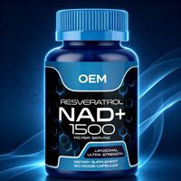 Compléments OEM Ultra Liposomal NAD+ Resvératrol, capsules amplificatrices de NAD+, zinc, sélénium, favorisent la santé cellulaire et la croissance des cheveux