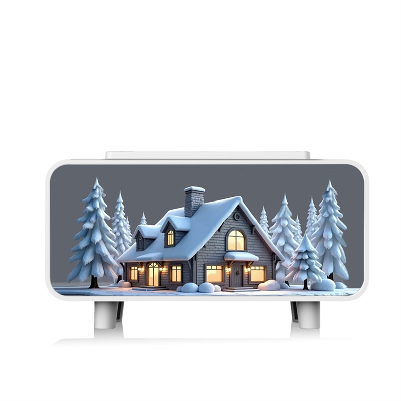 White snow house