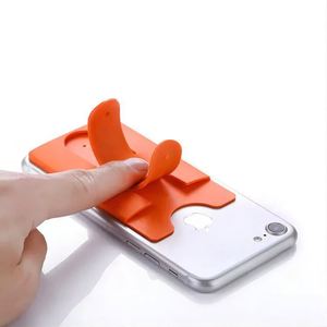 Support de téléphone portable en silicone personnalisé en forme de U, pliable, autocollant, pour cartes – Promotion Cadeau - Product Image 3