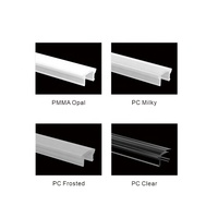 Échantillons gratuits de profilés en aluminium pour dissipateur de chaleur de lampe linéaire pour bande LED, extrusion de canal pour éclairage, montage en surface, profilé LED en aluminium