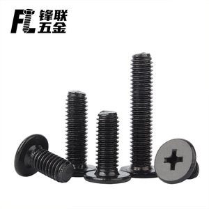 Tornillos de cabeza plana Fenglian 304 de acero inoxidable con zinc negro M2 M3 para portátiles y teléfonos móviles HST4-R - Product Image 2