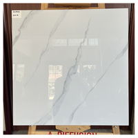 Carreaux de marbre de Carrare 60x60cm, porcelaine émaillée, blanc brillant poli, rustique, carré, antibactérien, carrelage en céramique pour sol intérieur
