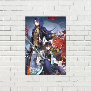 Honkai-Ensemble d'Affiches en Papier pour Décoration Murale de Chambre Imprimée, 8 Pièces - Product Image 5