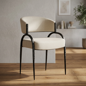   เก้าอี้ทานอาหารหุ้มเบาะทันสมัยพร้อมโครงโลหะ เหมาะสำหรับร้านอาหารหรู คาเฟ่ และบาร์ ใช้ได้ทั้งภายในและภายนอกอาคาร - Product Image 3