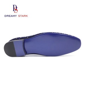 Chaussures habillées pour hommes en cuir véritable de haute qualité, faites à la main, avec design diamant DIY, à enfiler, légères, pour l'automne, avec logo personnalisé, pour le bureau - Product Image 6