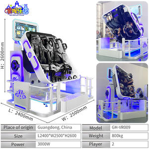 ダイナミック没入型バーチャルリアリティVr 2シータージェットコースター9d Vrチェア360シミュレーター屋内プレイゾーン用 - Product Image 5