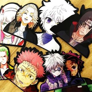 Nuevas pegatinas holográficas 3D <span class=keywords><strong>de</strong></span> dibujos animados <span class=keywords><strong>de</strong></span> anime, pegatinas impermeables para carcasas <span class=keywords><strong>de</strong></span> teléfono, portátiles, refrigeradores, decoración DIY - Product Image 5