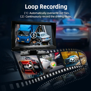 Enregistreur de voiture 4 canaux 7 pouces avec écran IPS, moniteur DVR 1080P, <span class=keywords><strong>kit</strong></span> de système de caméra de recul avec garantie d'un an pour camion, fourgonnette, bus - Product Image 4