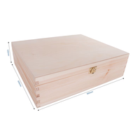 Boîte de rangement en bois pour bouteilles de vin et souvenirs, avec couvercle et compartiments, en bois brut non fini pour l'artisanat