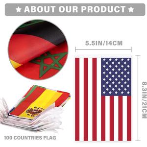 Banderas Miniatura de Países de Latinoamérica, Decoraciones de Tela Impermeable para Fiestas Temáticas, en Español, Surtidas, Latinoamericanas - Product Image 3