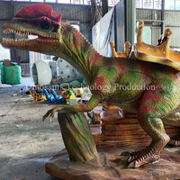Kapalı Oyun Alanları İçin Dilophosaurus Animatronik Modeli, Satılık İnteraktif Robot Dinozor Binme Oyuncağı