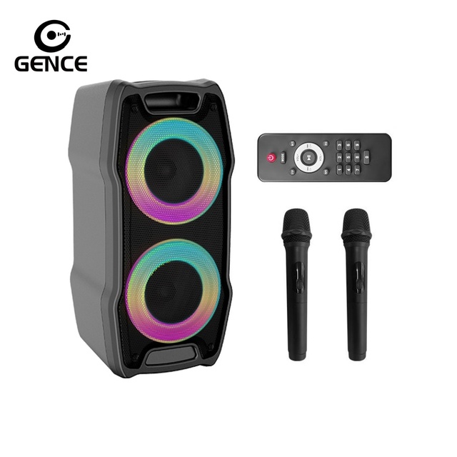 GENCE HiFi Wireless Home Speaker RGB Plastic Aux Input Multi-Room Link 5.1 Surround Sound Smart Audio System for Living Room