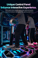 Funspace Machine de jeu d'arcade à monnayeur pour 2 joueurs, style Cyberpunk, jeu de survie à réactions rapides