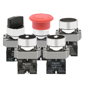 Perilla de Mantenimiento Schneider con Dos Botones de Parada de Emergencia para Cuarto de Interruptores de Techo de Ascensor ZB2-BE101C/102 - Product Image 1