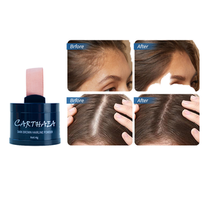 CARTHAIA แป้งปกปิดเส้นผมสีน้ำตาลเข้มแบบชั่วคราว 4 กรัม แป้งสำหรับปกปิดหนังศีรษะบางและจุดศีรษะล้าน - Product Image 1