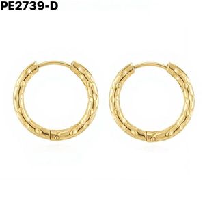 Pendientes de aro Amy Amy Fashion de aleación chapada en plata estilo clásico para mujer PE2739 - Product Image 2