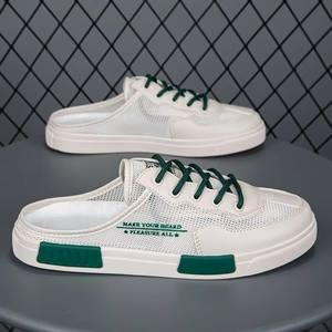 Sandales d'hiver imperméables brodées de couleur unie pour hommes, chaussures de plage Baotou pour couples, pantoufles en gros - Product Image 3