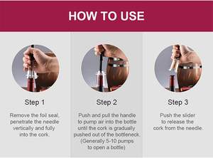 โรงงานเสนอขายที่เปิดขวดไวน์แบบใช้แรงดันอากาศราคาถูก - Product Image 2