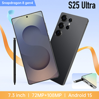 Smartphone S25 ULTRA 5G à succès, téléphone mobile Android 5G d'origine, 256 Go de ROM, processeur Déca-Core, état d'occasion, processeur MTK