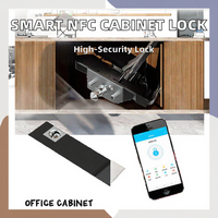 Serrure de tiroir intelligente à carte IC Ttlock, déverrouillage sans clé par NFC magnétique pour téléphone, pour porte en bois et armoire, modèle de sécurité de classe C CTS09