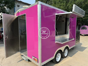 Nouveau design OEM Chariot à café mobile Kiosque de camion de nourriture de concession Remorque de nourriture mobile entièrement équipée avec éviers - Product Image 2
