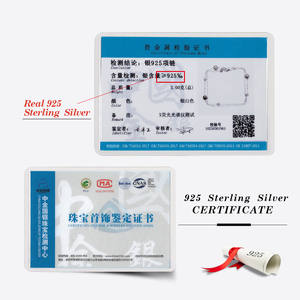 عقد قلادة من الفضة الإسترليني S925 gn64 من RINNTIN gn64 بسعر الجملة S925-5A CZ بأربع أوراق برسيم - Product Image 6